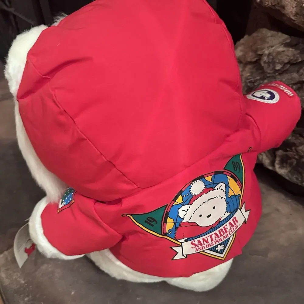 Vintage 1989 Dayton Hudson SantaBear Polar Club Plush Red Parka NWT 16”